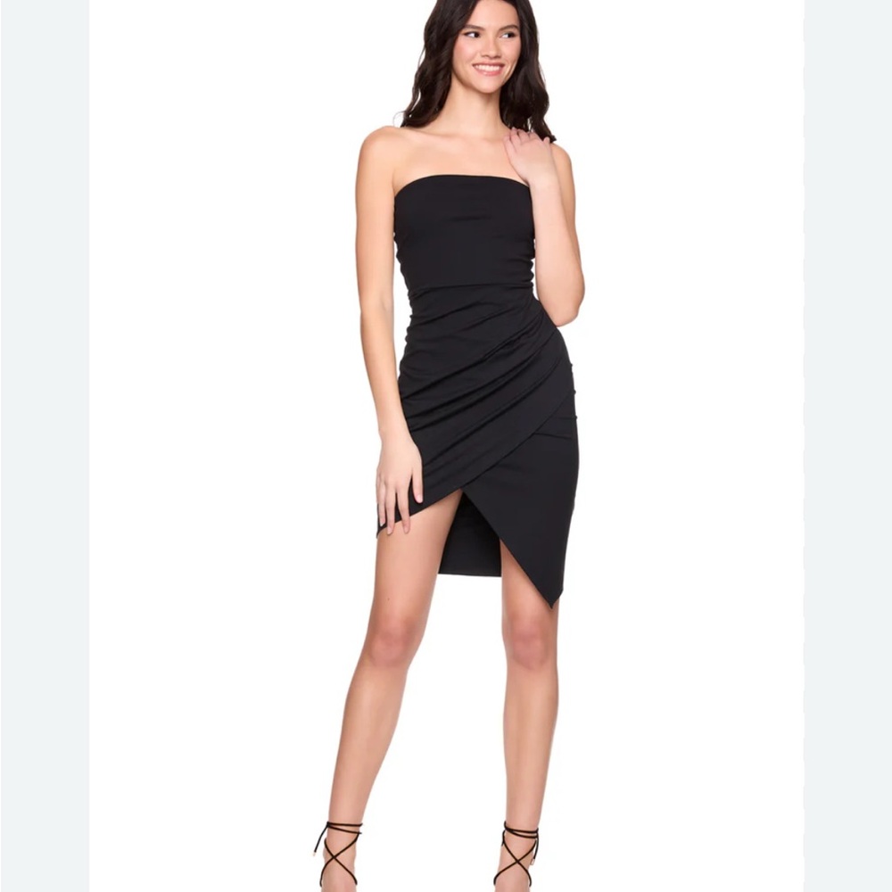 Susana Monaco Navy Strapless Dress XS